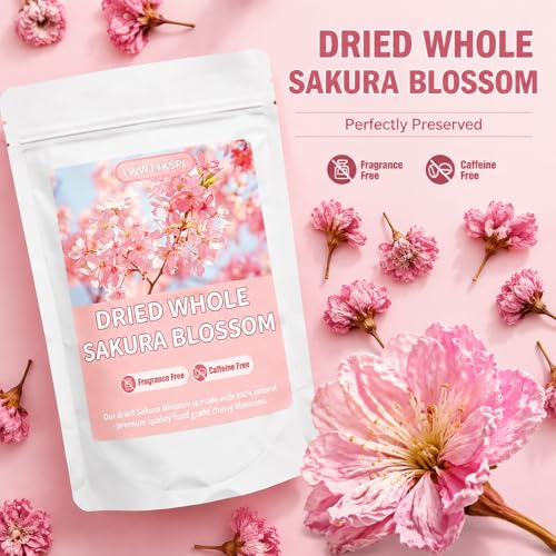 Flores de Cerezo Sakura Secas Enteras 0.7 oz miniatura 4
