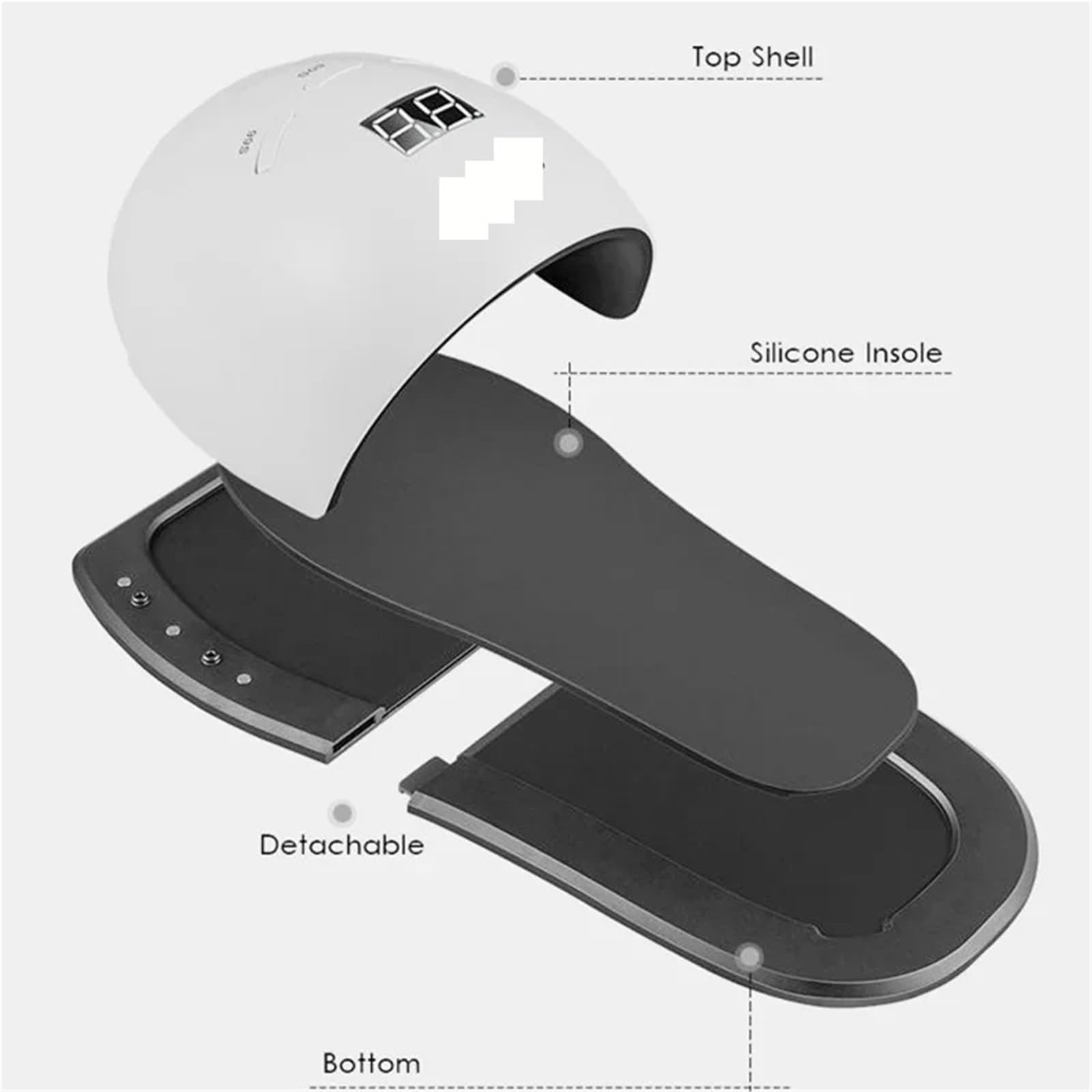 Lampa LED do paznokci, Lampa UV LED 48W do manicure stóp, suszarka paznokci, przenośny żelowy lakier, utwardzacz, narzędzia zdobienia