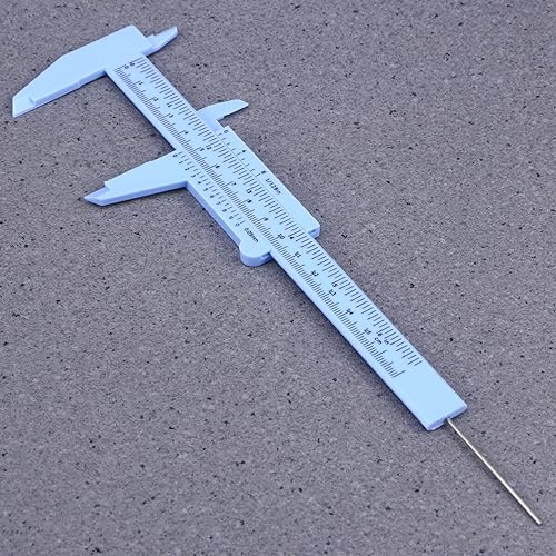 Calibrador plástico métrico pequeño 6 pulgadas miniatura 4