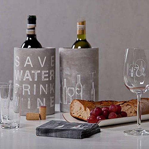 Foto von Räder Vino Beton Weinkühler Flasche + Glas