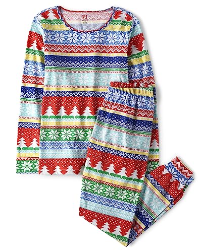 Image of The Children's Place baby-girls Family Matching Christmas Holiday Pajamas Sets, Snug Fit 100% Cotton, Adult, Big Kid, Toddler, Baby Pajama Set (pack of 1)