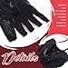 GEMILY Fingerless Mesh Tea Party Gloves Fashion Black Short Gloves for Women (Black, one size)