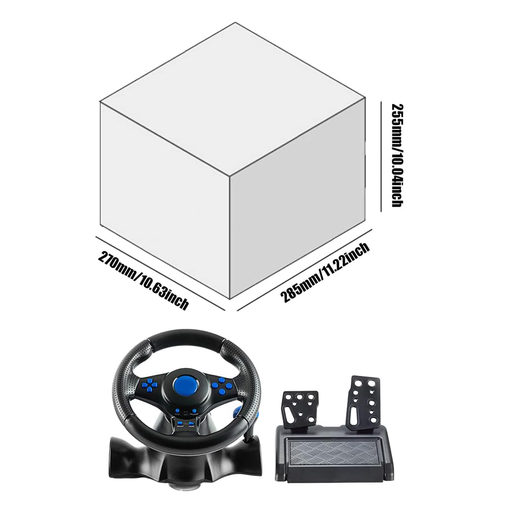Volante de carreras con control de doble embrague con controlador de vibración manual para Switch One/360/PS4/PS2/PS3/PC