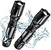 Wsky Rechargeable Flashlight, S3000 High Lumens LED Tactical Flashlight, (7500mAh 26650 Rechargeable Battery included) Multi-modes, Zoomable, Water Resistant, Perfect For Biking Hiking Emergency