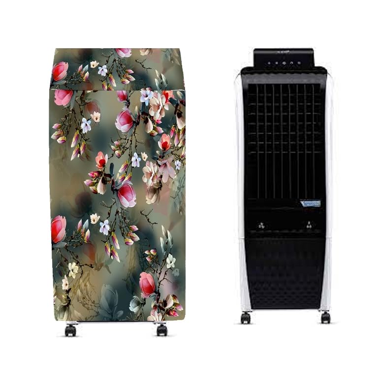 Image of Cooler Cover Compatible for Symphony Diet 3D 20i 20-Litres Portable Tower Air Cooler Waterproof, Dustproof, Size (HxWxD) 82.55X34.29X35.56 Cm, Green.