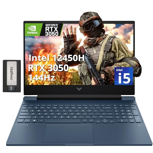 HP Victus 15.6C` 144Hz FHD Q[~Om[gp\R Intel i5-12450H 8GB RAM 512GB PCIe SSD NVIDIA GeForce RTX 3050 obNCgL[{[h eL[ WiFi 6 