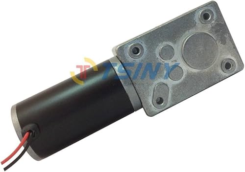 Miniatura 3 de TSINY - Motor de engranaje helicoidal eléctrico de 12 V CC de 260 RPM de alta velocidad con reductor de caja de engranajes de metal, eje de salida