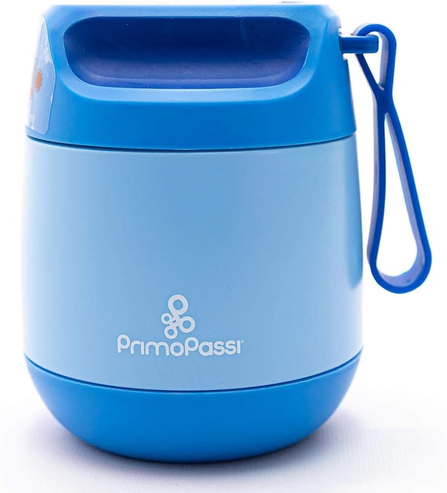 Primo Passi - Baby Insulated Food Jar, 12 oz/350ml, Blue