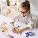 DREACAREFT Poke Art and Crafts Kits for Girls, Fun and Mess Free DIY Wind Chime Creative Activity, Birthday Gifts Toys for 5 6 7 8+ Year Old Girls