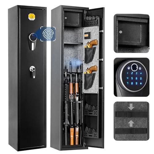 BlackSmith 5 Biometric Gun Safe for Home Rifles and Pistols