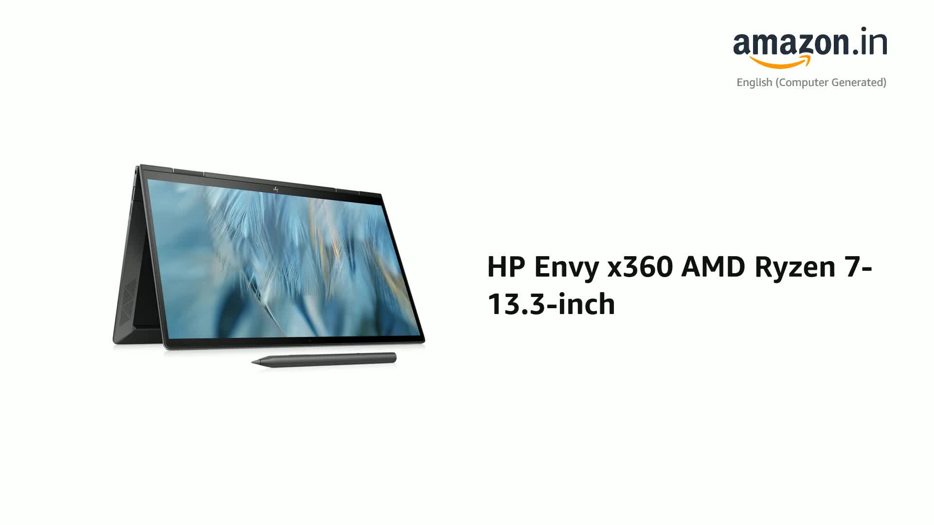 HP Envy x360 AMD Ryzen 7-13.3-inch(33.8cm) FHD Multi-Touch IPS