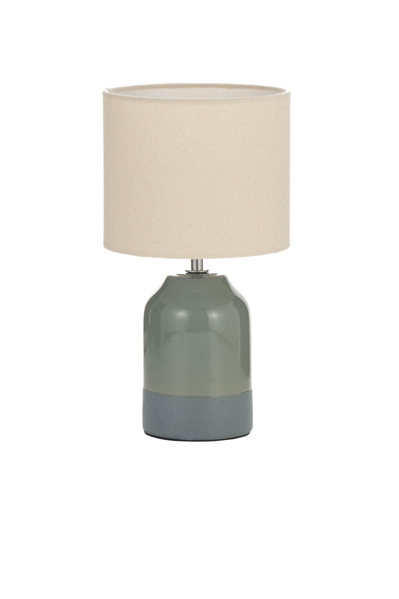 Pauleen 48325 Table luminaire Sandy Glow E14 max. 20W Cream, Green Fabric, Ceramic