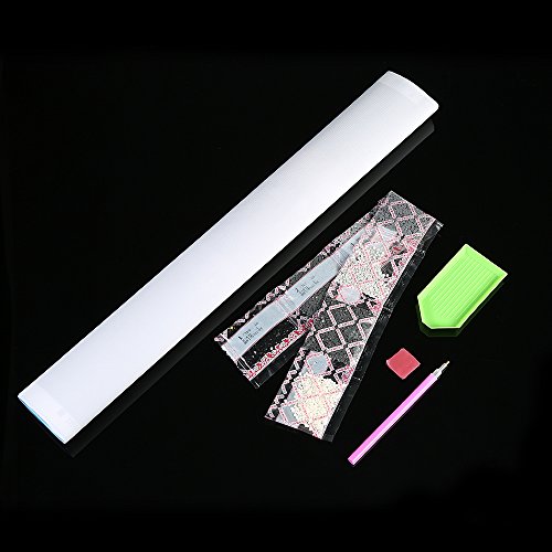 Kit de pintura de diamante 5D DIY Decdeal com estampa de gato, mosaico bordado de resina, strass, mo