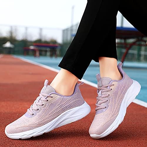 Ademende gebreide mesh bovenste sneakers voor vrouwen - eenvoudige
