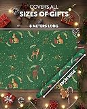 Kraft & Co – 3 Pack Kraft Christmas Wrapping Paper Rolls 69cm x 8m, Recycled & Eco-Friendly Gift Wrap with 15 Tags & 3-Color Twine, Christmas Wrap Tear-Resistant, Sustainable Packaging, Total 24m Rol - Image 3