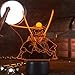 Otaku Lamps Zoro One Piece – Anime Lamp Figure Night Light, 16 Color RGB LED – Remote, 3D Anime Room Décor Gift for Otaku