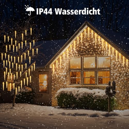 Guirlande LED gouttes de glace extérieur 4m ZAIYW blanc chaud Noël