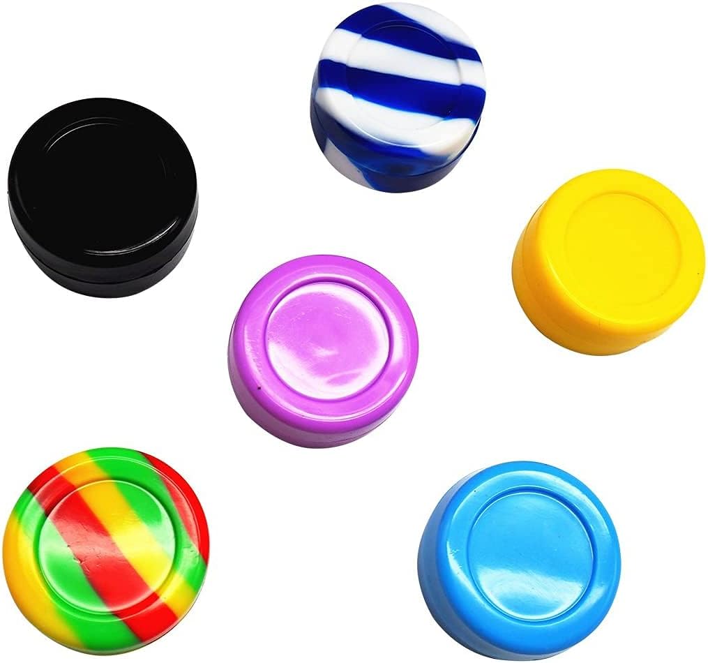 7ml Lots Silicone Container Box 18 colors 100pcs