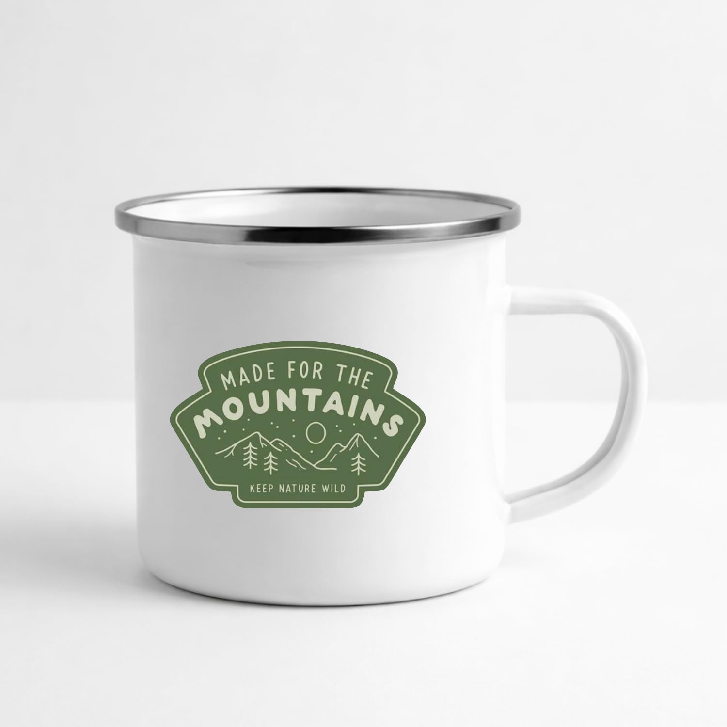 SMIZE Made for Mountains Printed Steel Enamel Mug – Adventure Travel Coffee Cup, Durable Camping Tea Mug, Lightweight Outdoor Drinkware for Trekking & Hiking, Gift for Mountain Lovers & Travelers-image-22