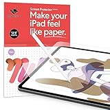 BERSEM [2 PACK] Paperfeel Screen Protector Compatible with iPad Pro 12.9 Inch without Home Button,iPad pro 12.9 5th Generation Matte PET Film for Drawing Anti-Glare,Face ID Compatible, Paperfeel Film