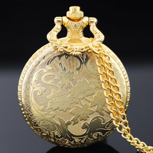 Image of Tiong Pocket Watch Hollow Tree of Life Design Roman Numerals Engraved Bible Verse Quartz Pocket Watch with Chain Custom Pocket Watch Birthday Gifts