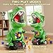 XINNOVEL Movable Dinosaur Shooting for Toys Kids 4-6, Electronic Kids Target Games with 2 Air Pump Guns, LCD Score Record, Sound, 48 Foam Balls, Birthday Gifts for 3 4 5 6 7 8 9 Year Old Boys Girls
