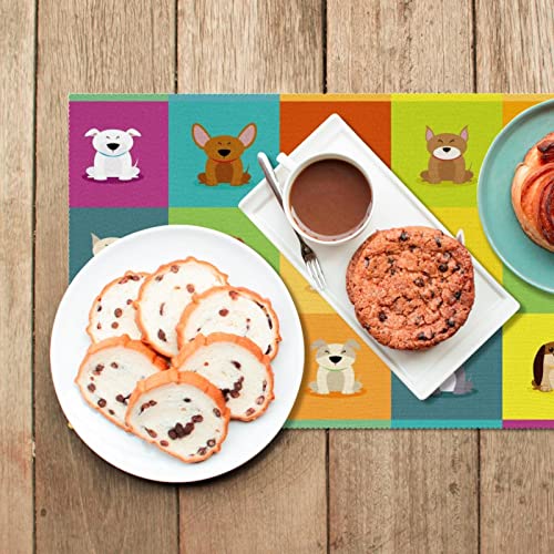 Set de table chien lavable thermorésistant 30x45cm pour table à manger - 7