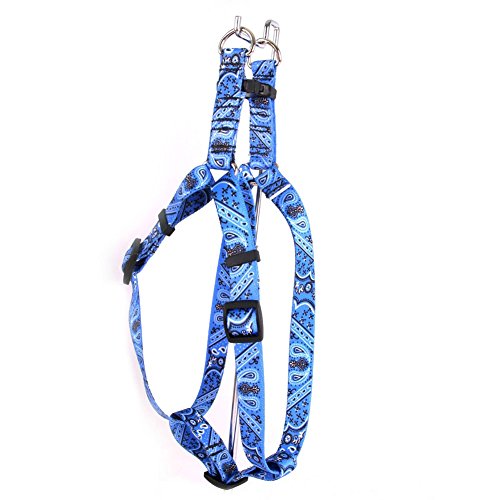 Yellow Dog Design Step-In Harness, Large, Blue Bandana, LRG