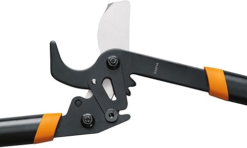 Miniatura 3 de Fiskars 394801-1003 PowerGear2 Bypass Lopper 32 pulgadas negronaranja y 91696935J 25-33 pulgadas cizalla extensible de setos 9169 85 pulgadas
