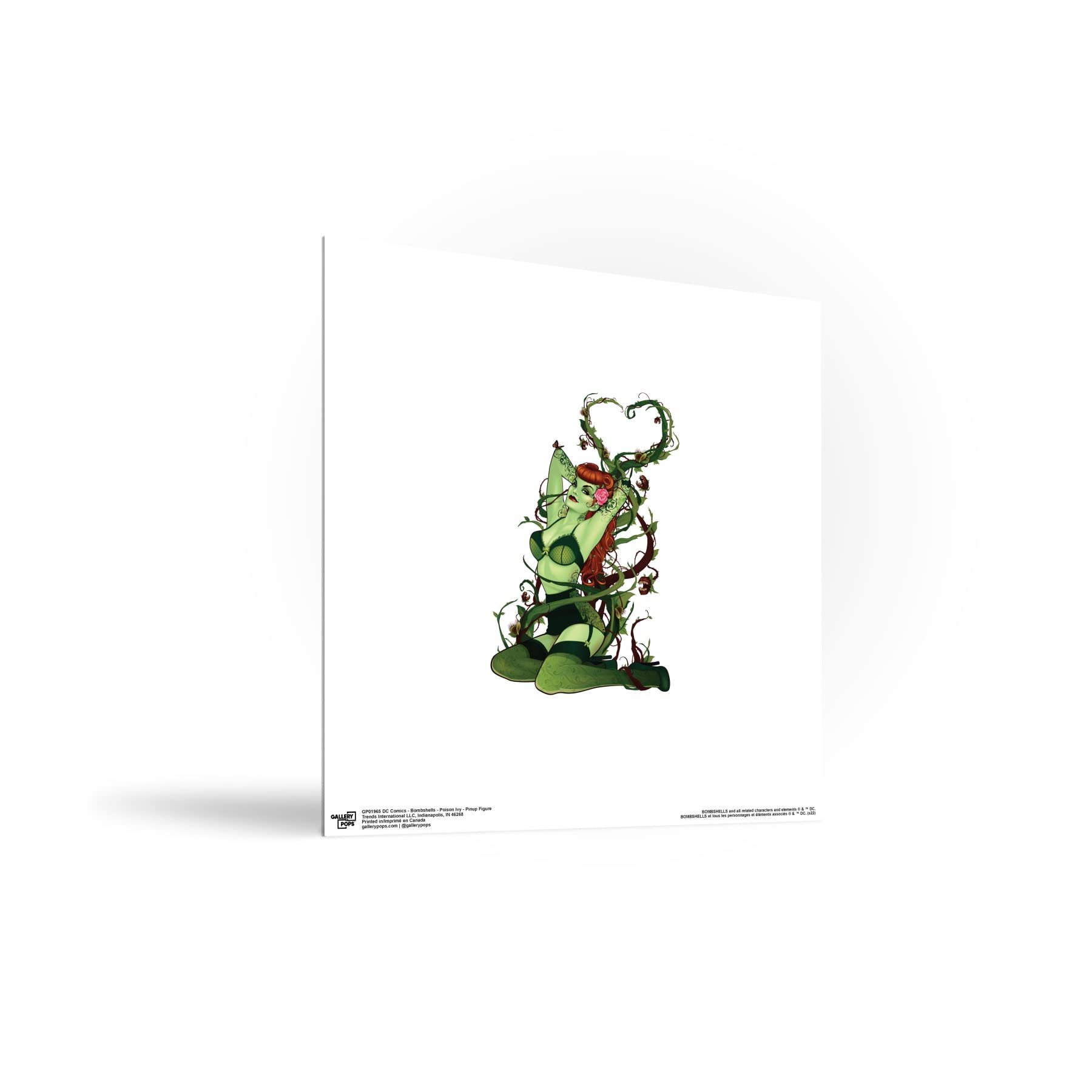 Poster Incorniciato DC Comics Poison Ivy Eyes: Quadro Con Fiori, Design Facciale, Plexiglass, Licenza Ufficiale
