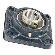 1 - 3 / 8 "تحمل UCF207-22 + مبيت صخري ذو شفة مربعة
