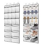Photo Gallery vaszola 2 confezioni da appendere sopra la porta, 36 grandi tasche a rete da appendere per scarpe, stivali, armadi, scarpe con tacco alto, pantofole (bianco) Photo Gallery vaszola 2 confezioni da appendere sopra la porta, 36 grandi tasche a rete da appendere per scarpe, stivali, armadi, scarpe con tacco alto, pantofole (bianco)