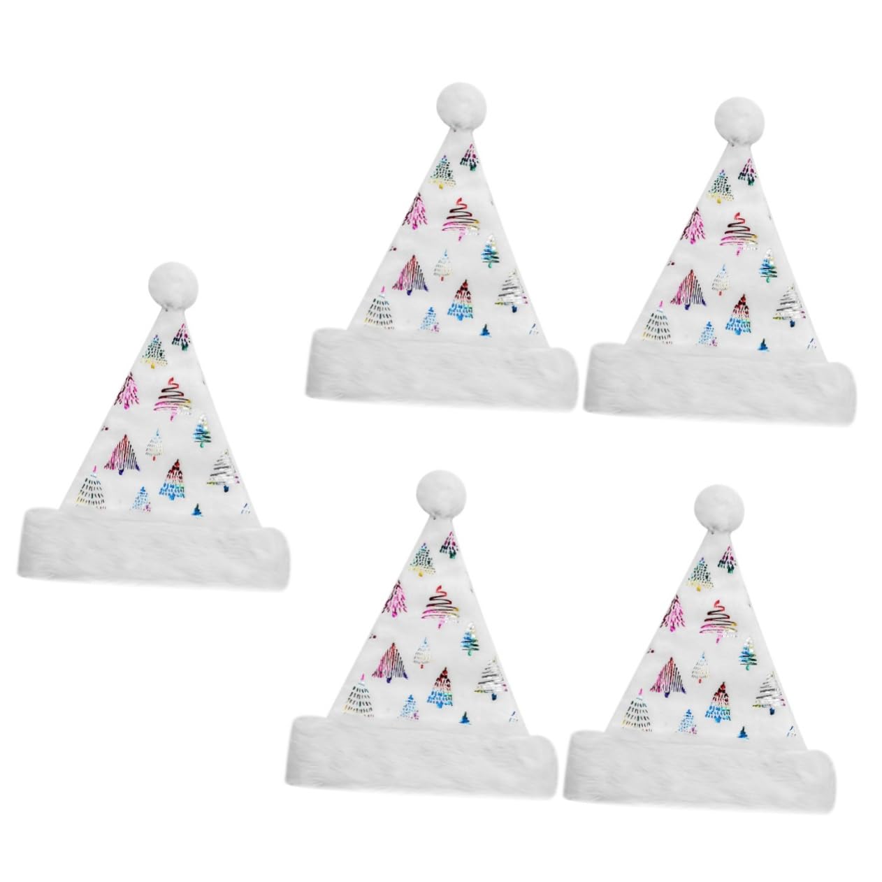 PACKOVE Weihnachtsmütze weihnachtsbekleidung weihnachtsklamotten weihnachtdeko Cosplay-Kappe Weihnachtsmannmütze Cosplay-Weihnachtsmann-Mütze Stoff Colorful