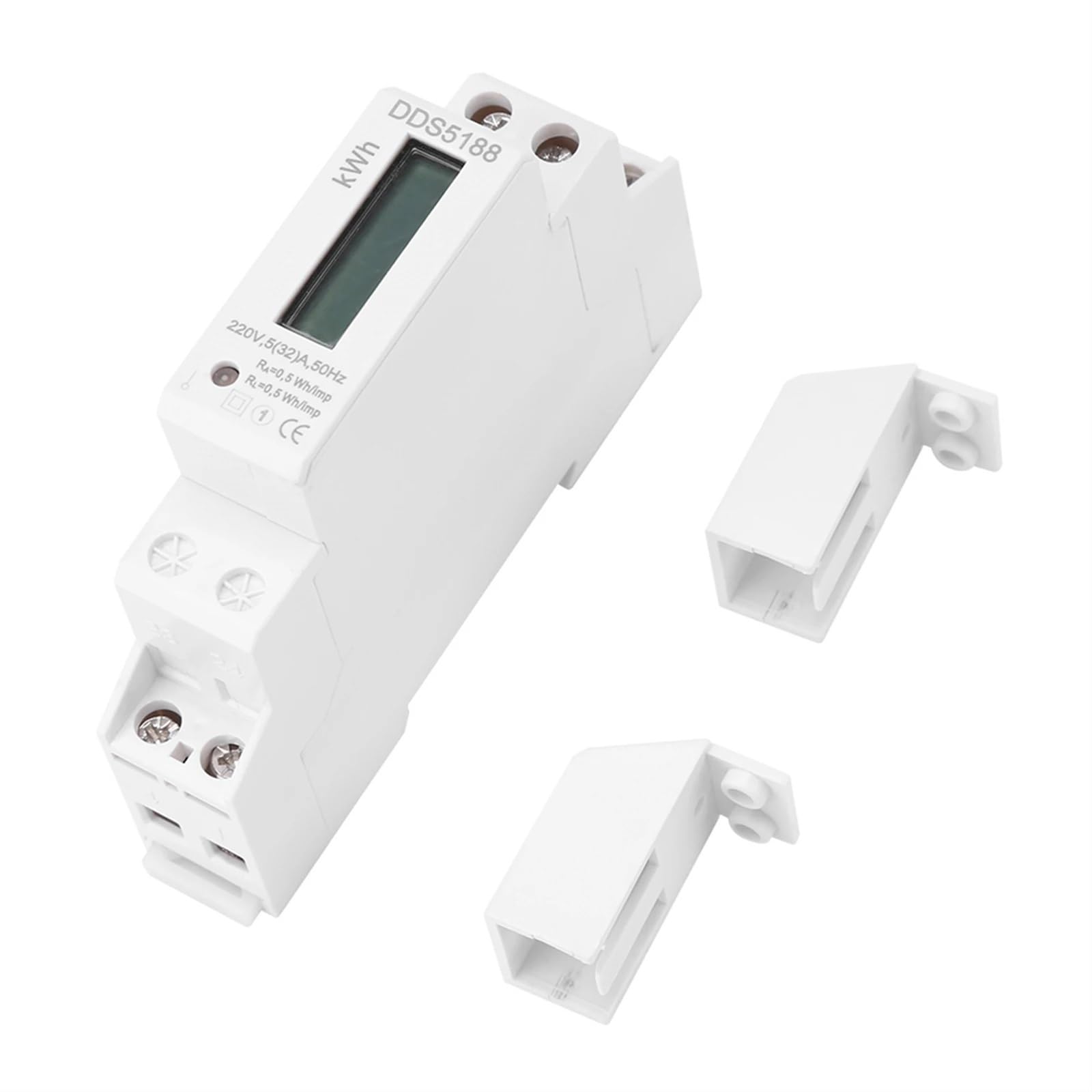 Licznik energii elektrycznej na szynie DIN Cyfrowy licznik elektroniczny KWh LCD 220 V Jednofazowy licznik elektryczny na szynie DIN 5-32A Elektroniczny licznik KWh