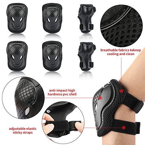 image for CELOID Kids Helmet Pad Set - Adjustable Kids Skateboard Bike Helmet, K