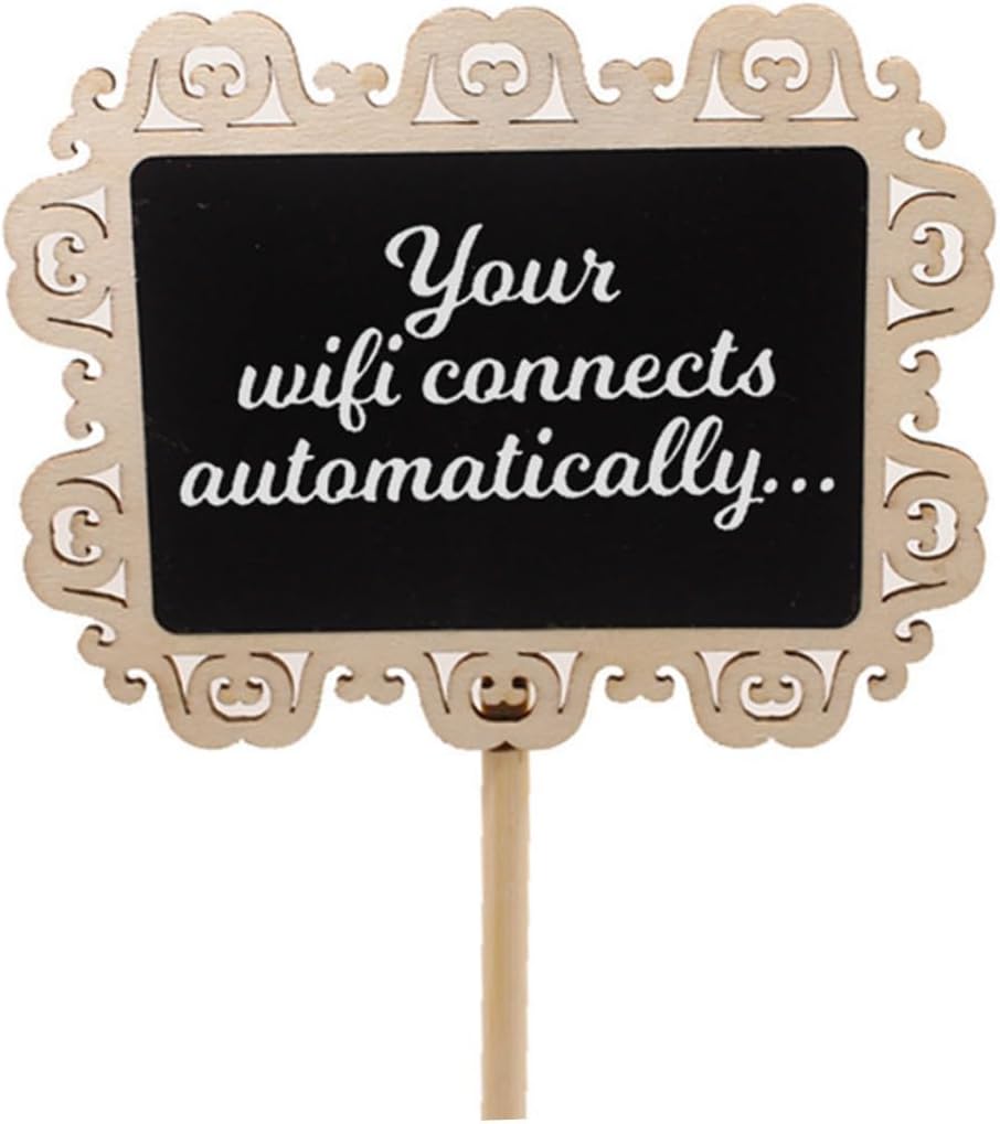 10pcs Hollow Decorative Signs for Weddings Parties Crafts Versatile Chalkboard Decor for Charming Design for Creative Displays