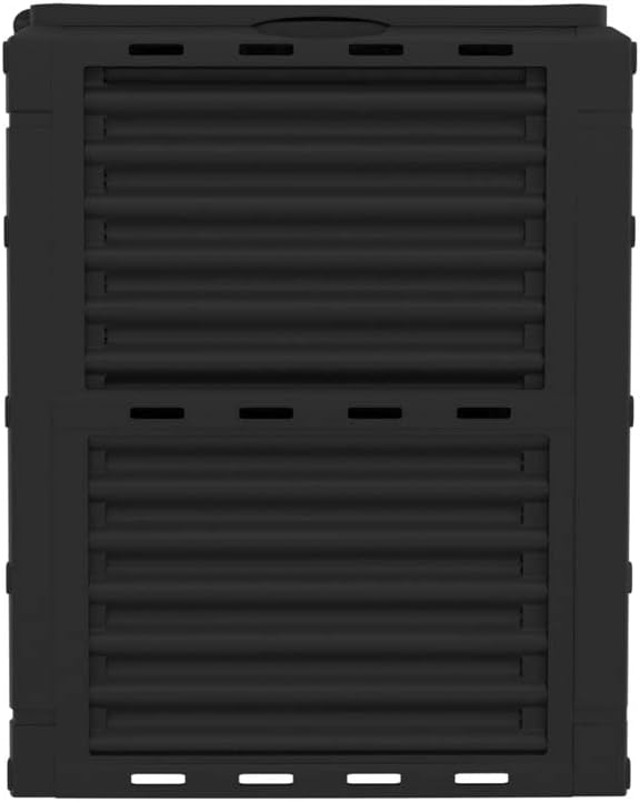 ECOgardener Garden Compost Bin. Large Outdoor Compost Container Outdoor Aerating Compost Box, Black 80 Gallon: Garden & Outdoor