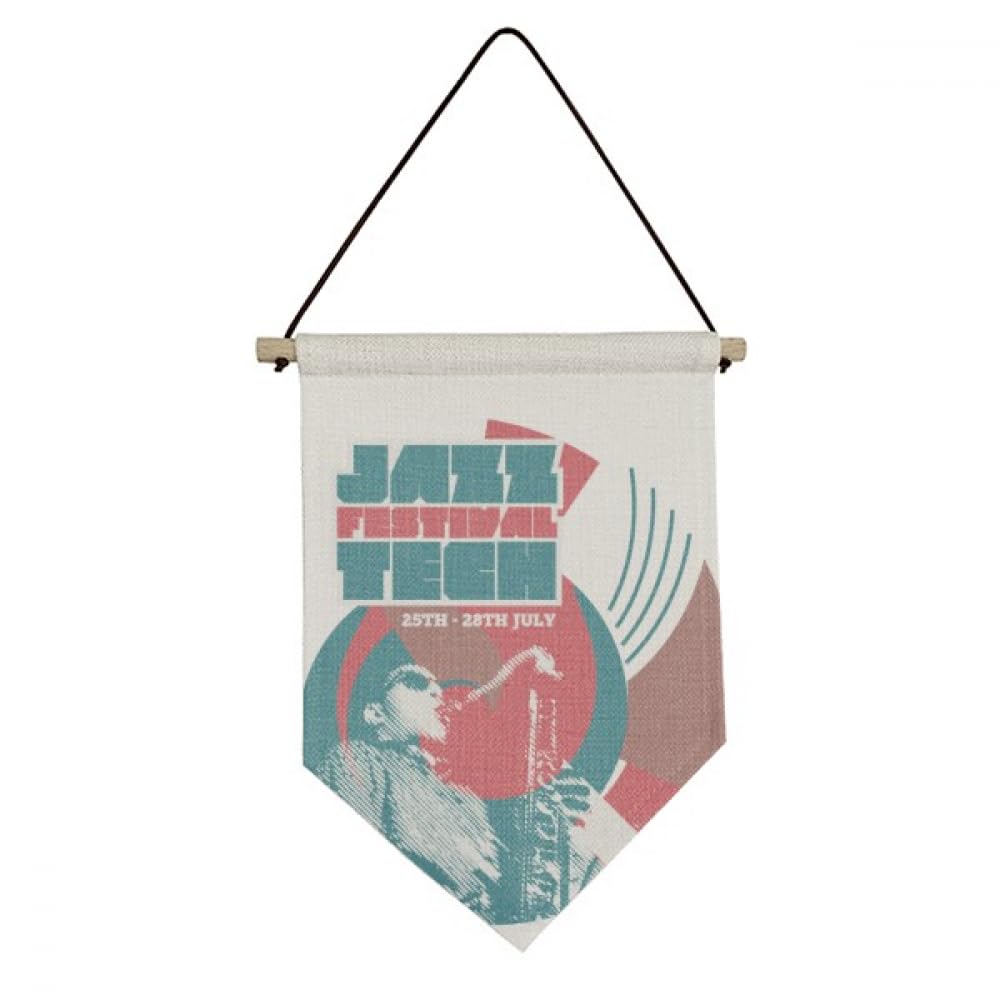 Drapeau sur toile de jazz Tean pour décorer un salon de musique ou un café