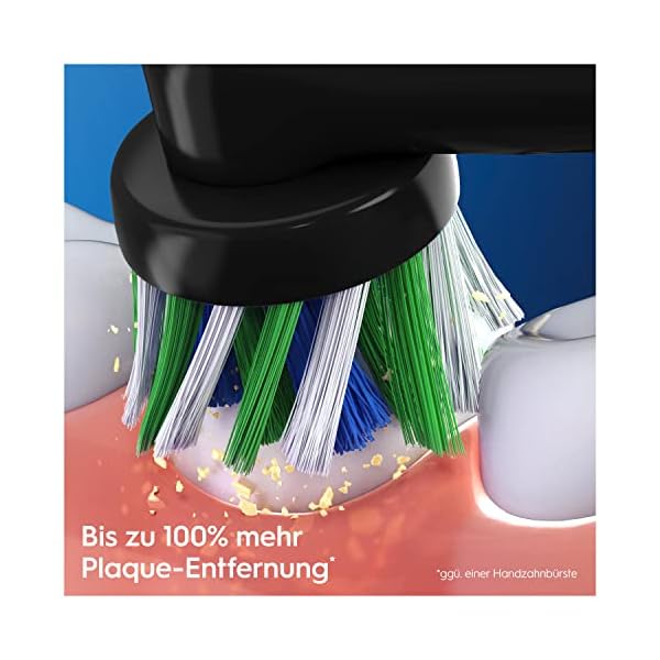 Oral-B CrossAction Aufsteckbürsten für elektrische Zahnbürste, 12 Stück, Mundreinigung mit CleanMaximiser-Borsten… – Bild 5