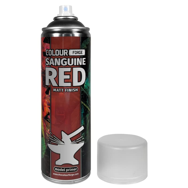 COLOUR FORGE The Spray Paint - perfect for Wargaming, Warhammer and Miniature Painting (Sanguine Red)