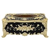 Acryl Taschentuchbox im Europäischen Stil, Schwarz, Dekorativ