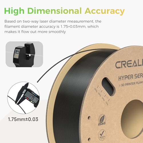 Image of Official Creality Hyper PLA Filament 3D Printer Filament-Christmas Gifts, Creality PLA 3D Printing Filament for High-Speed Printing, Dimensional Accuracy + /-0.02mm, 2.2lbs /Spool