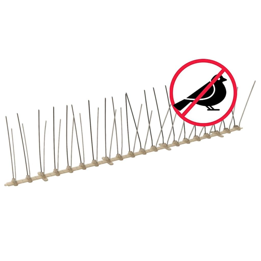 Set Dissuasori per Uccelli e Piccioni 20 pz 4 File 10 m,Forniture domestiche,Controllo infestanti,Repellenti,Repellenti per animali-149127