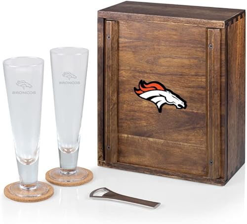 PICNIC TIME NFL Unisex-Adult NFL Pilsner Craft Beer Set with 2 Beer Glasses Gift For Beer Lovers
