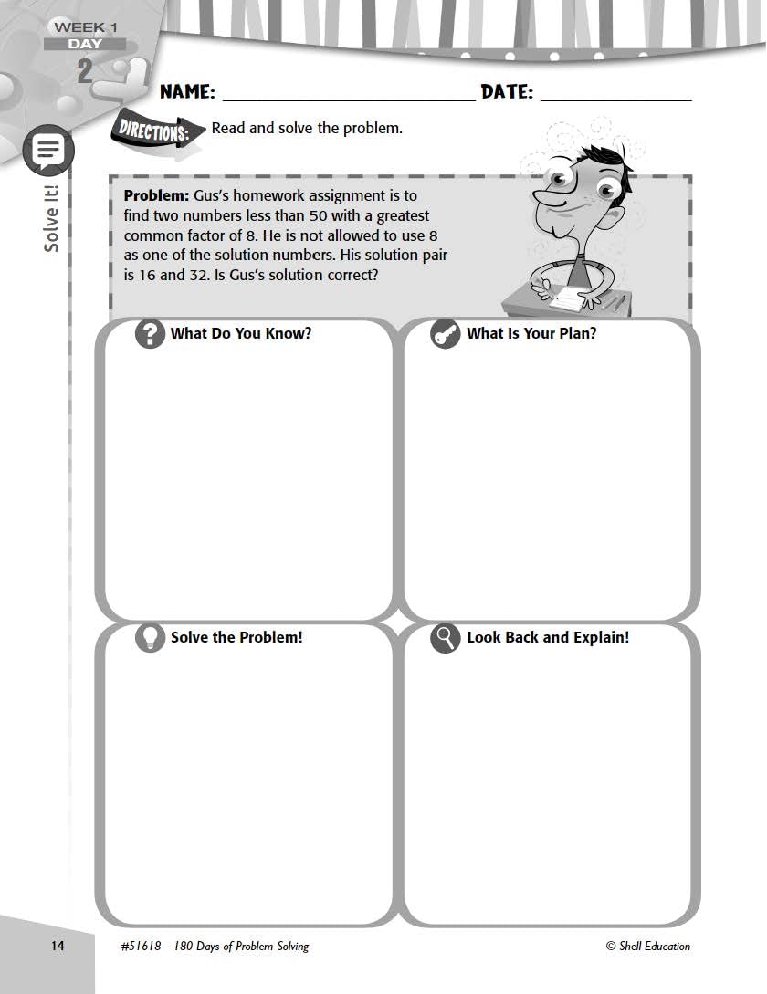 180 Days of Problem Solving for Sixth Grade - Build Math Fluency with this 6th Grade Math Workbook (180 Days of Practice) - Image 6