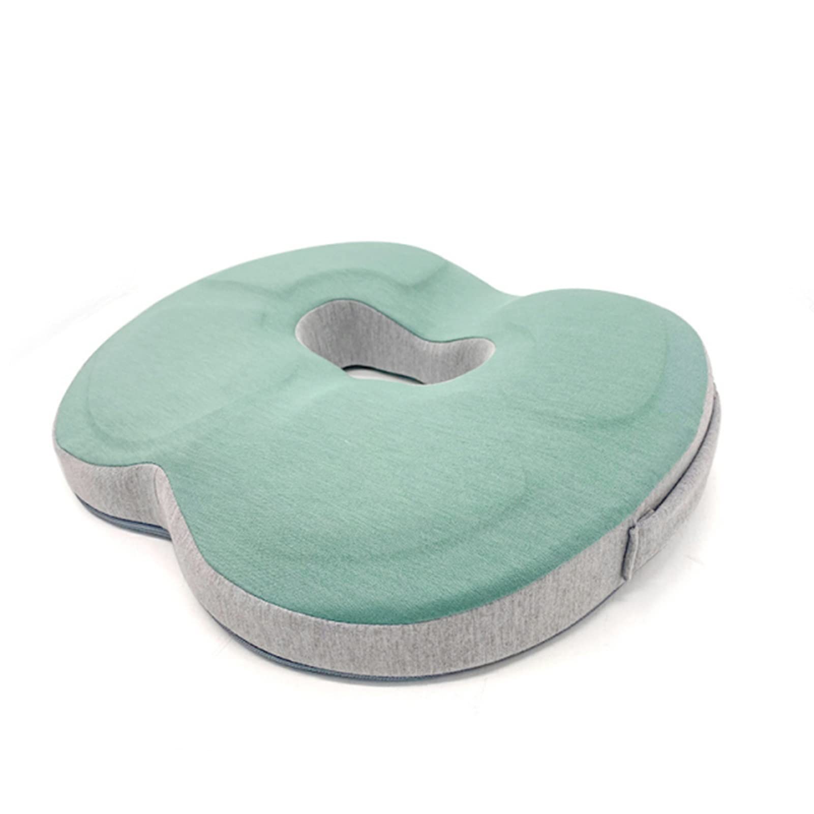 Cojín de asiento de silla de ruedas Cojín de espuma viscoelástica para silla Cojín de asiento antideslizante transpirable para oficina en casa Cojín de asiento de silla de ruedas con masaje de ca