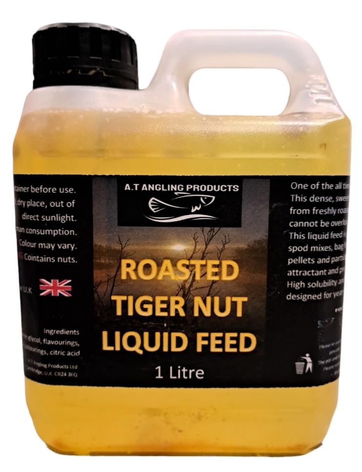Generic A.T Angling Products. Carp fishing. Roasted Tiger Nut Liquid Feed/Glug. 1 Litre