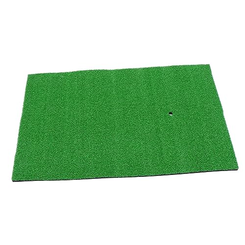 Toddmomy Portable Golf Practice Mat Turf Hitting Pad for Swing Training Realistic Grass Feel Durable Material for Beginners Includes Tee
