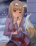 Spice and Wolf Poster Anime Wall Art Home Decor Holo Horo 16x20 Inches