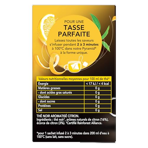 Thé Citron Espagne Lipton La Boite De 20 Sachets - vue 3